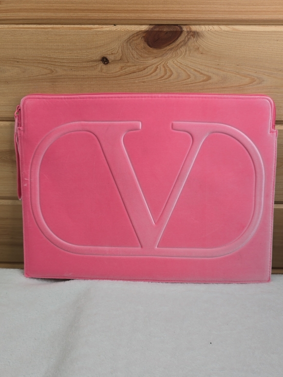 Valentino Handbags - Valentino Pink Soft Plush Laptop Bag Case XL NWOT